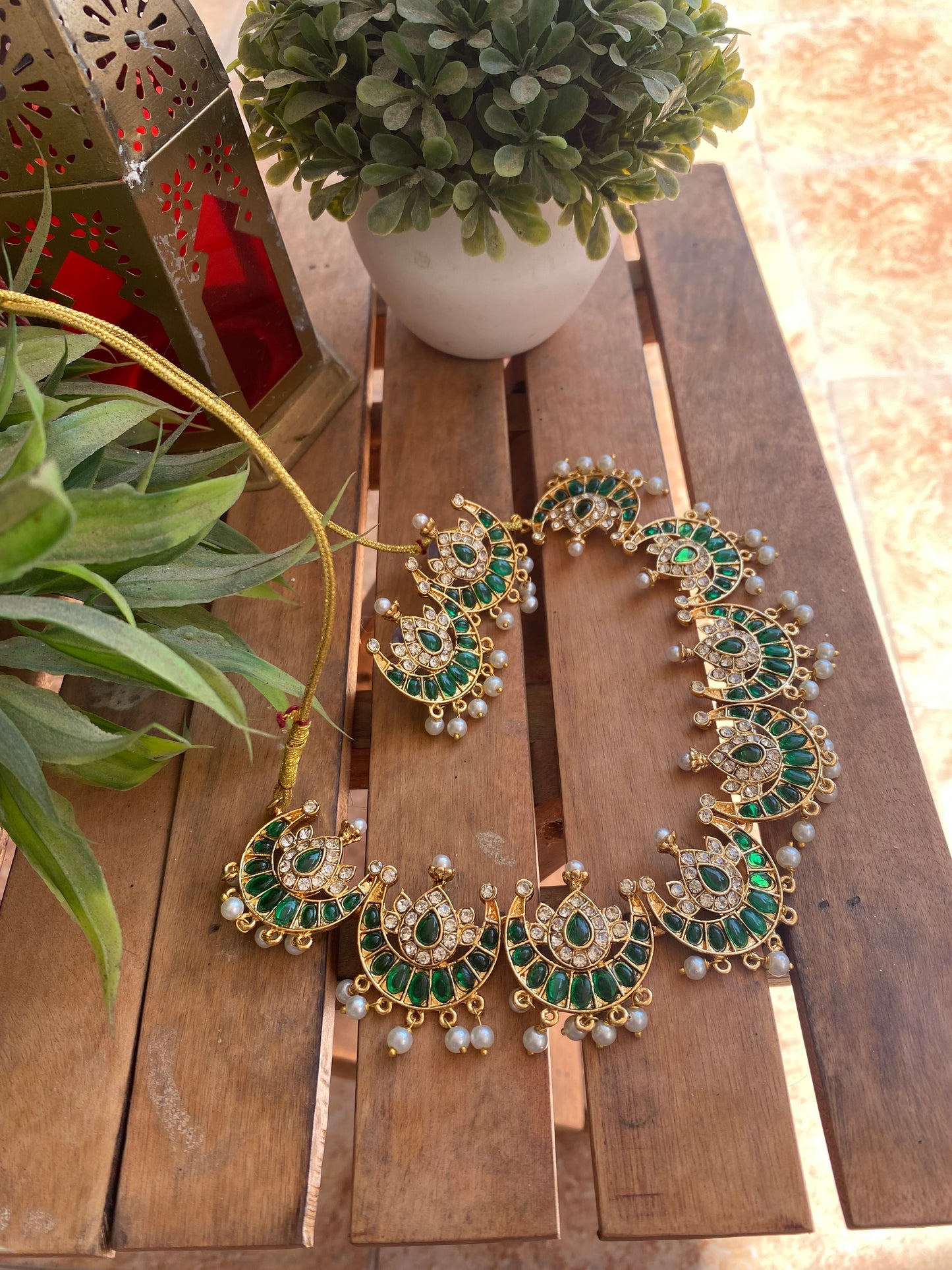 Green Chand necklace set