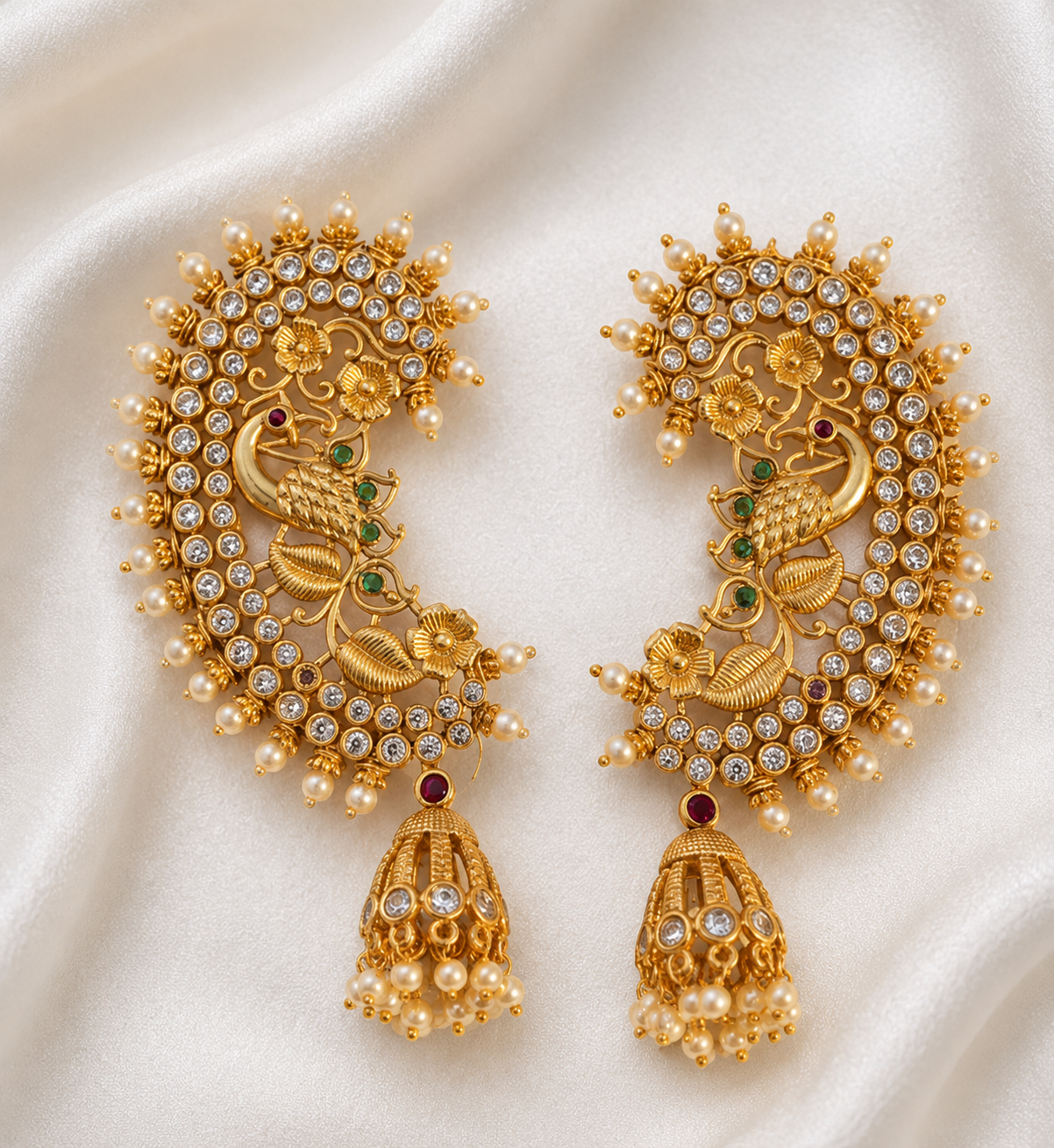Peacock Earcuff