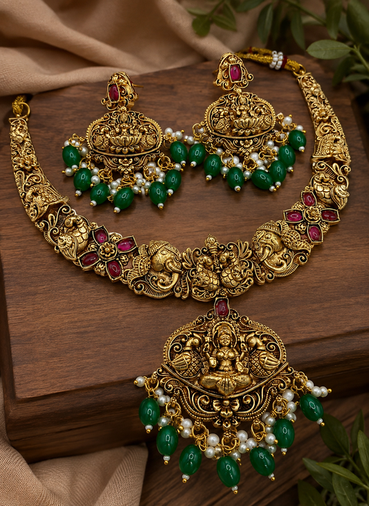 Lakshmi Ganesha Necklace