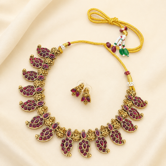 Kemp Stone Mango Necklace Set