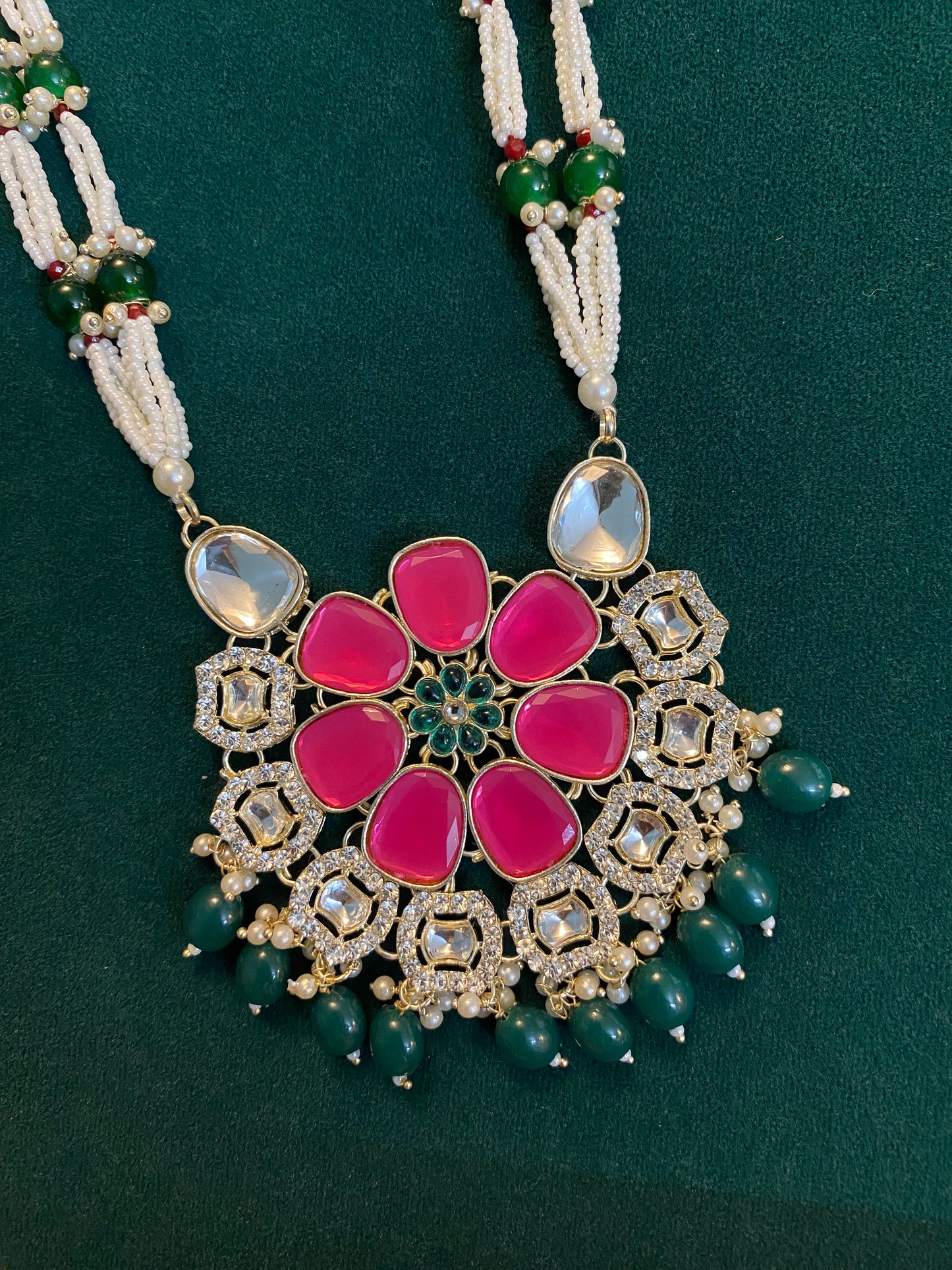 Pearl Kundan set