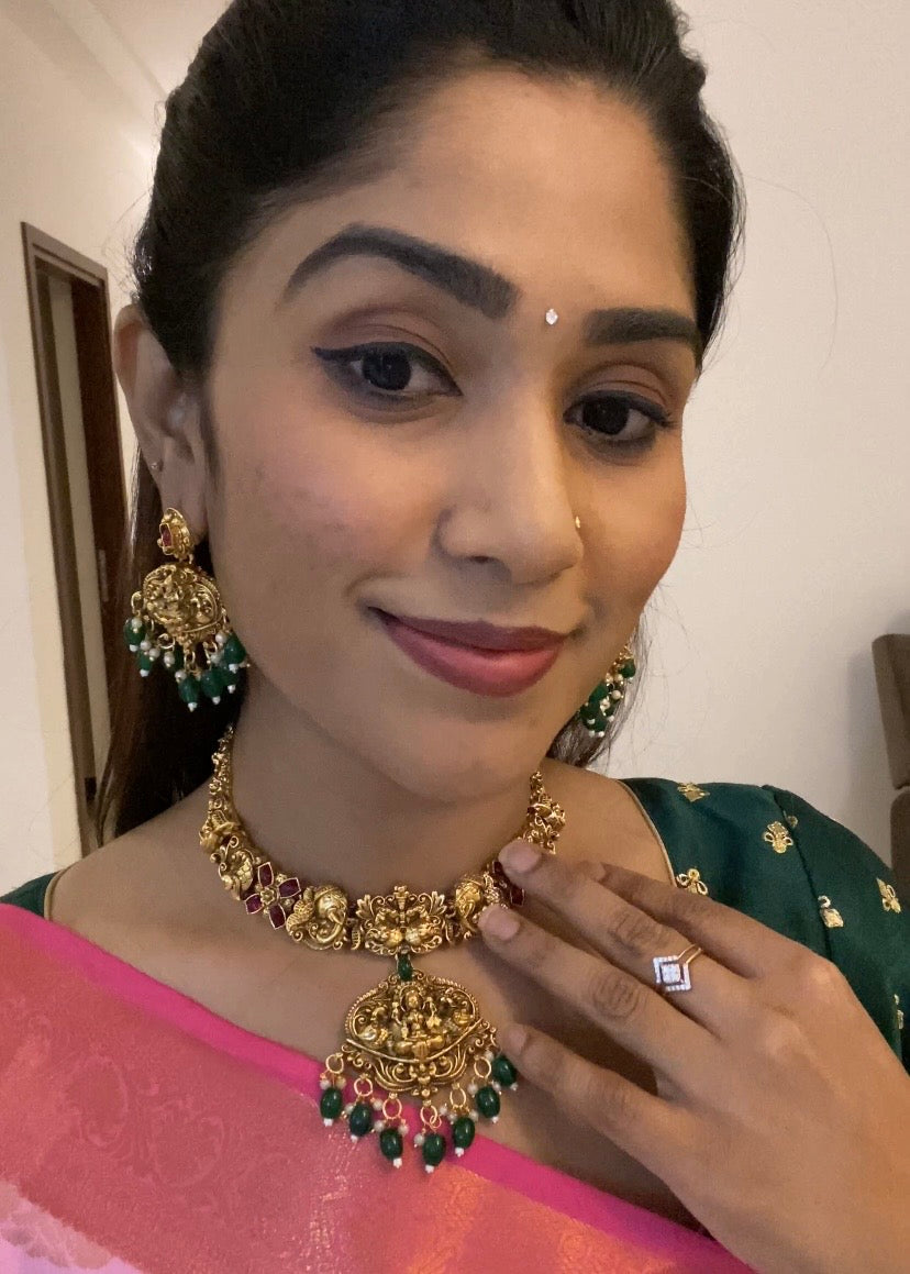 Green Temple Heritage Jewellery Set