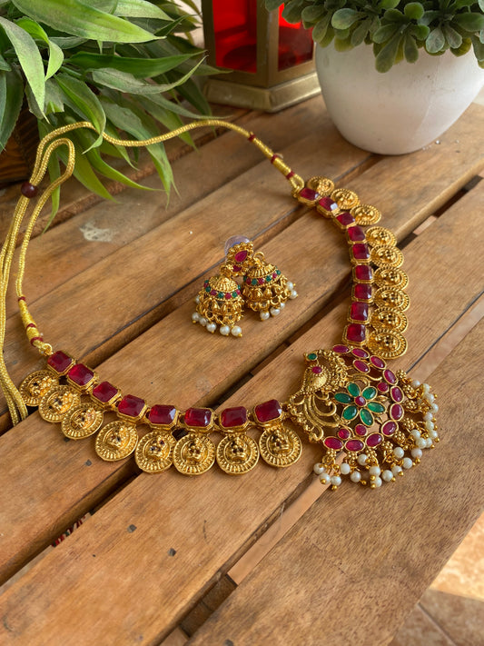 Lakshmi gold stone set